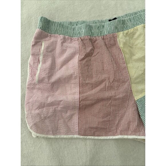 NWT Urban Outfitters BDG Women’s 3X Teagan Seersucker Shorts Colorful Patchwork - Picture 4 of 11